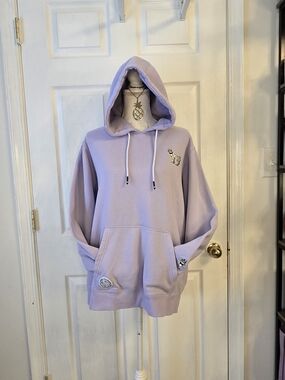 GOAT USA Purple Lavender Hooded Pullover Sweatshirt Casual Hoodie Cozy Medium
